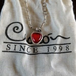 Red ciclon necklace